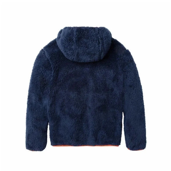 #12 Eddie Bauer Boys High Pile Jacket, Blue Orange Gray XSmall NWOT - Picture 4 of 9